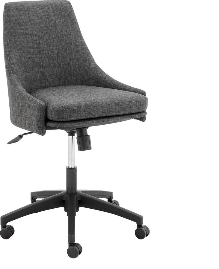 Euro Style Task Chairs - Signa Office Chair in Charcoal Fabric with Black Base