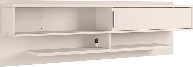 Manhattan Comfort TV & Media Units - Astor 70.86 Modern Floating Entertainment Center 1.0 with Media Shelves in Off White