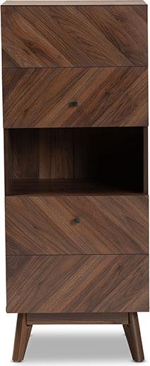 Wholesale Interiors Buffets & Cabinets - Hartman Walnut Brown Finished Wood Storage Cabinet