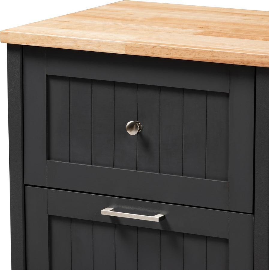 Shop Baxton Studio Marcel Farmhouse and Coastal Dark Gray and Oak