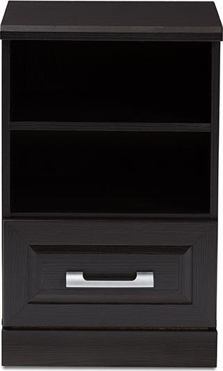 Wholesale Interiors Nightstands & Side Tables - Odelia Nightstand Wenge Dark Brown