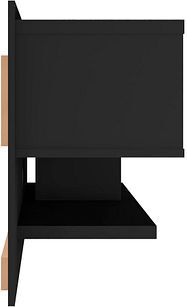 Manhattan Comfort TV & Media Units - Astor 70.86 Modern Floating Entertainment Center 1.0 with Media Shelves in Black