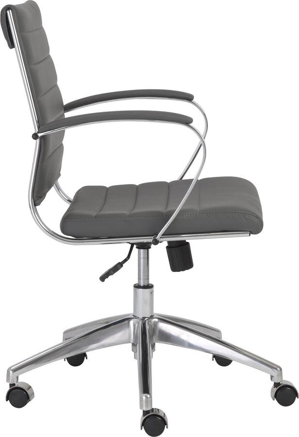 Euro Style Task Chairs - Axel Low Back Office Chair in Gray