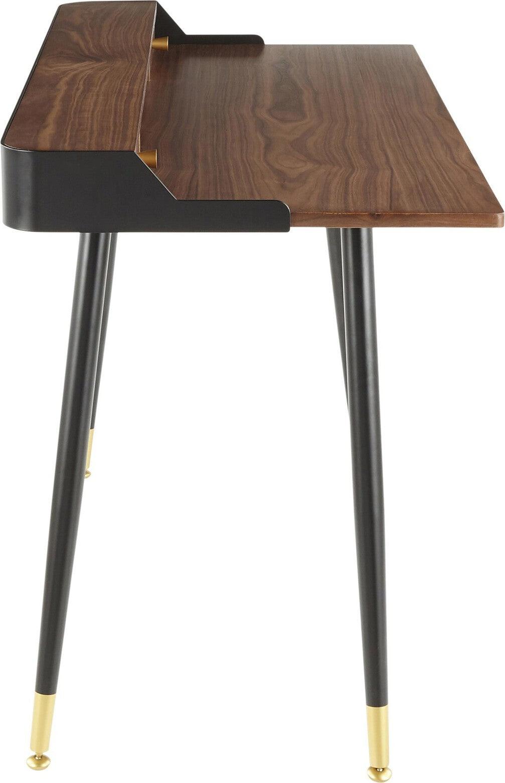 Lumisource Desks - Harvey Desk Black & Gold