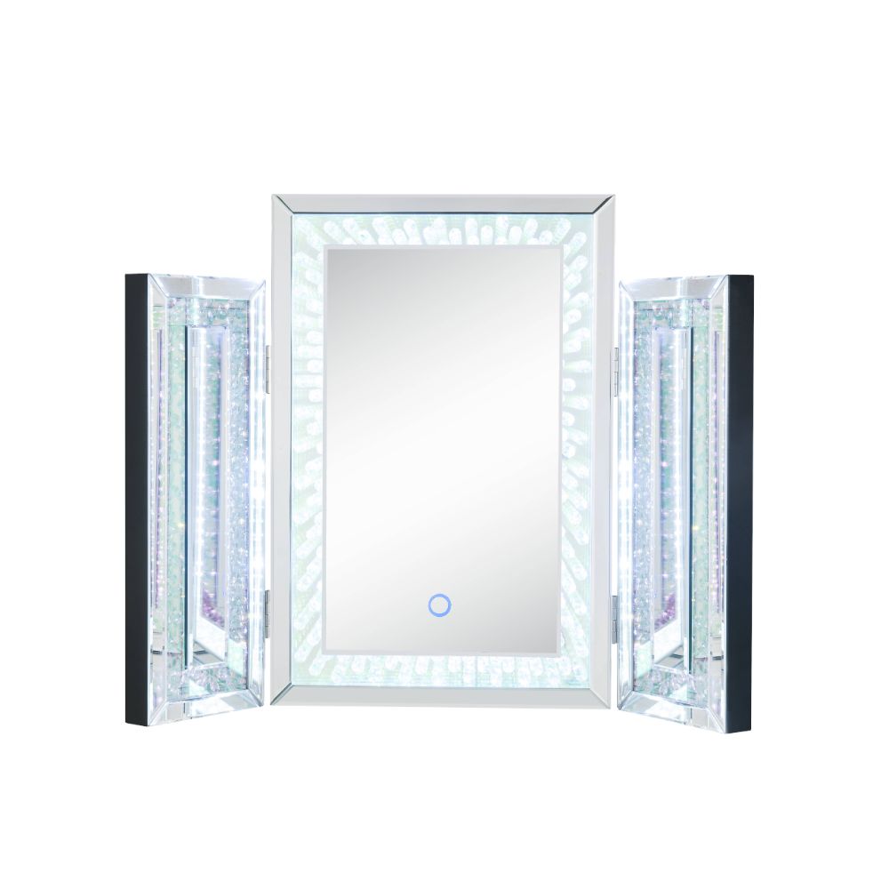 ACME Accent Decor - ACME Nysa Accent Decor w/LED, Mirrored & Faux Crystals