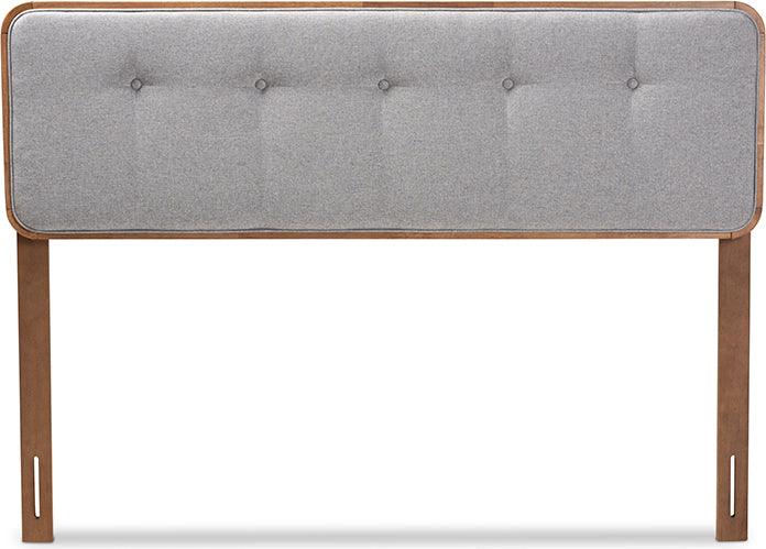 Wholesale Interiors Headboards - Palina Full Headboard Gray & Walnut