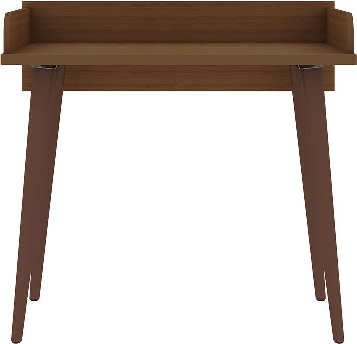 Manhattan Comfort Desks - Hampton 35.43 Home Office Desk with Solid Wood Legs in Maple Cream