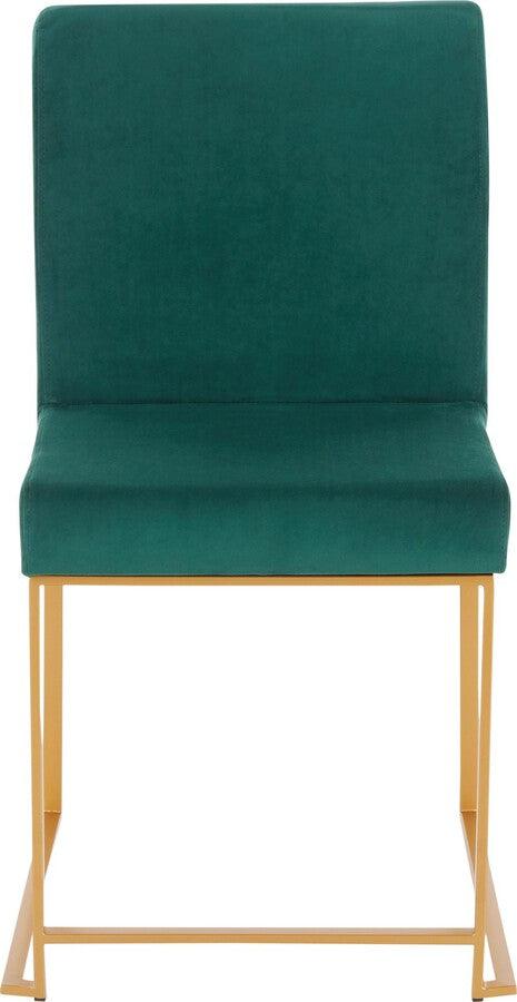 Green high back online dining chairs