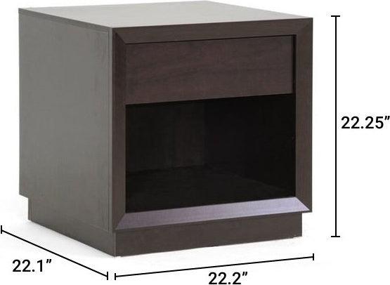 Wholesale Interiors Nightstands & Side Tables - Girvin Accent Nightstand Dark Brown