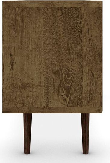 Manhattan Comfort TV & Media Units - Liberty 70.86" Mid-Century - Modern TV St& White & Rustic Brown