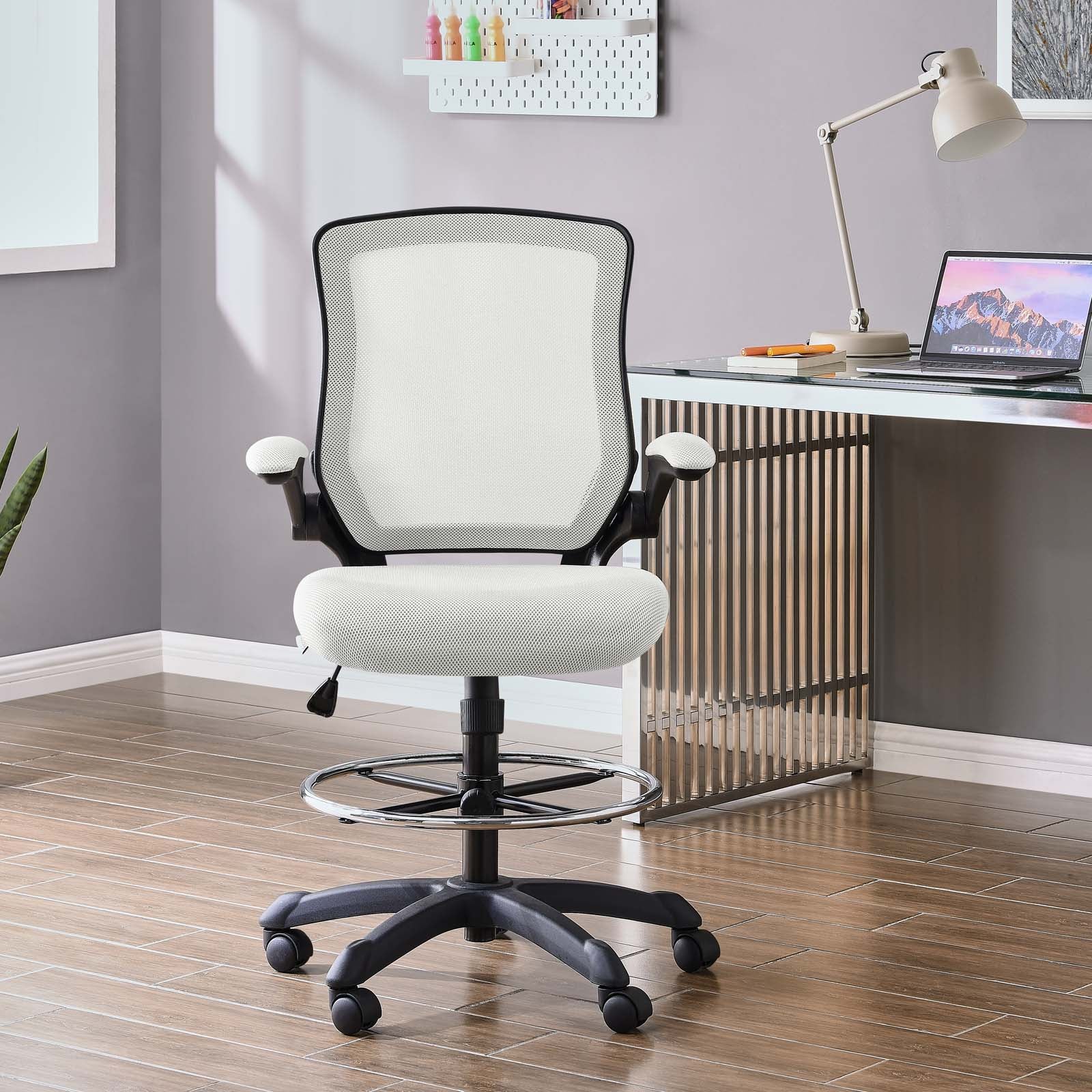 Modway Task Chairs - Veer Drafting Chair Gray