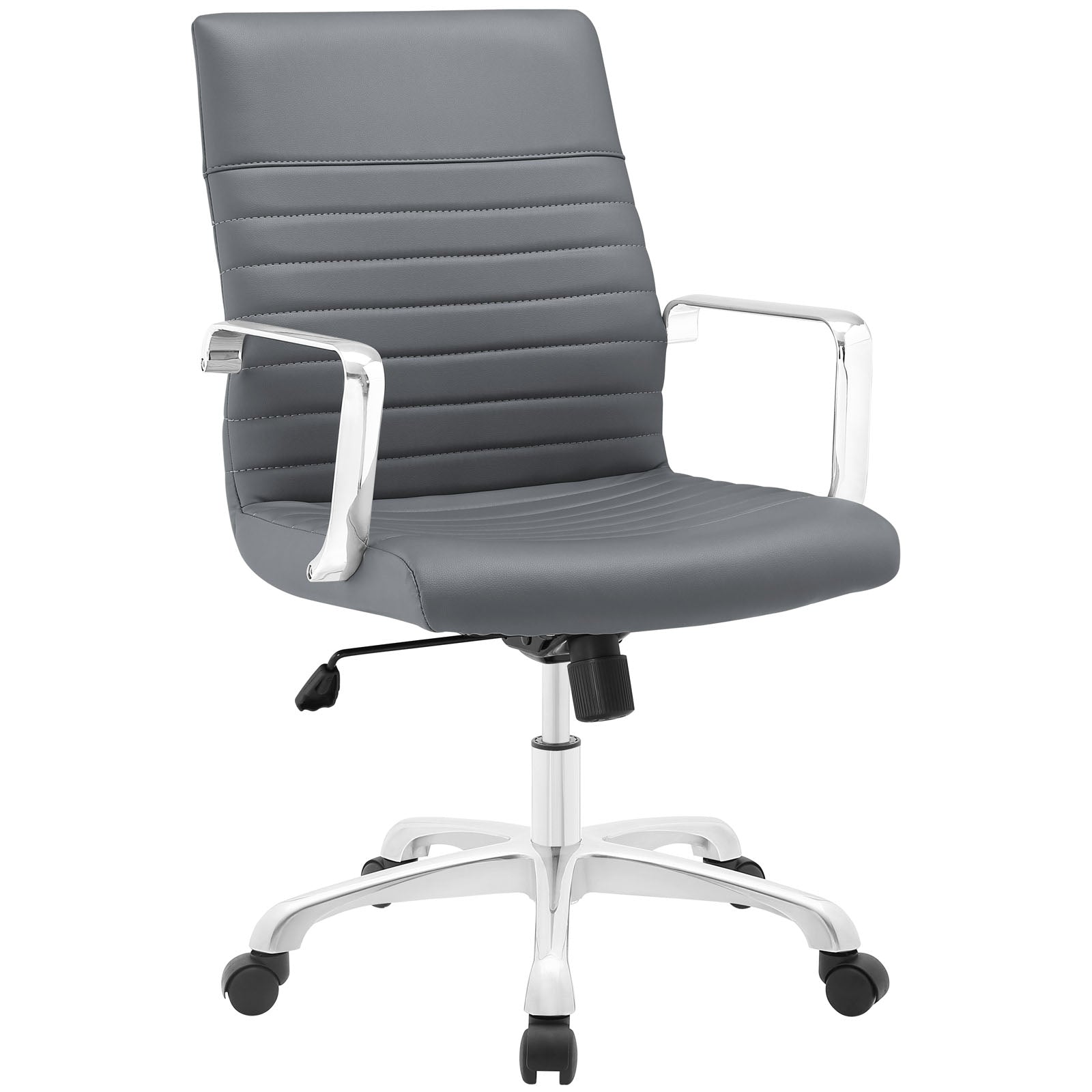 Modway Task Chairs - Finesse Mid Back Office Chair Gray