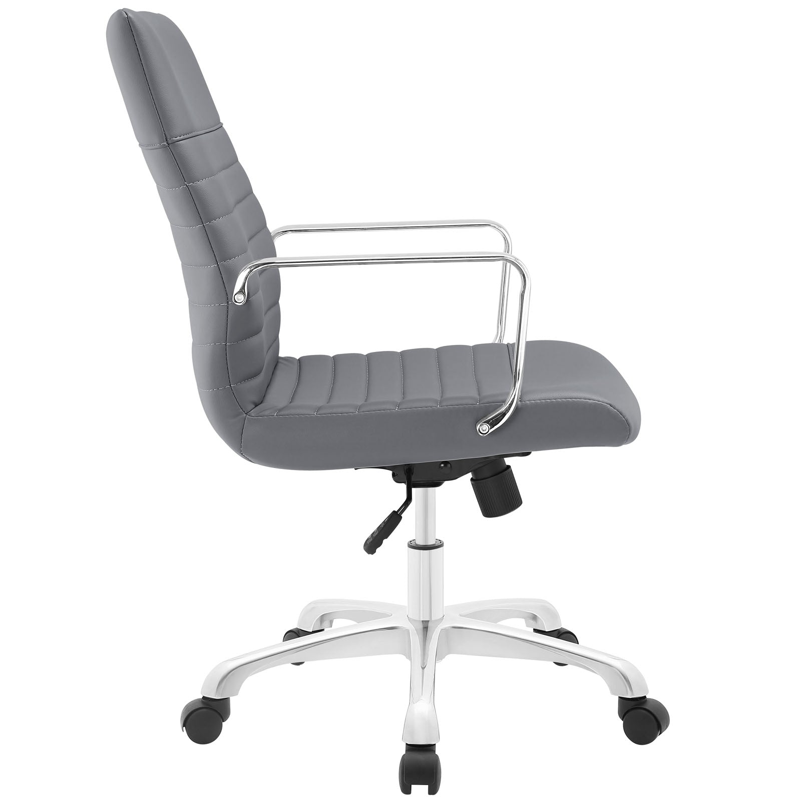 Modway Task Chairs - Finesse Mid Back Office Chair Gray