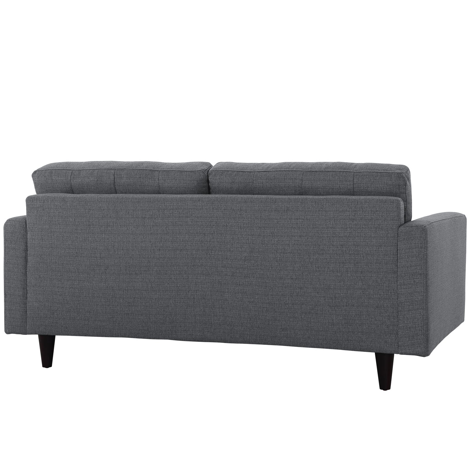 Modway Loveseats - Empress Upholstered Fabric Loveseat Gray