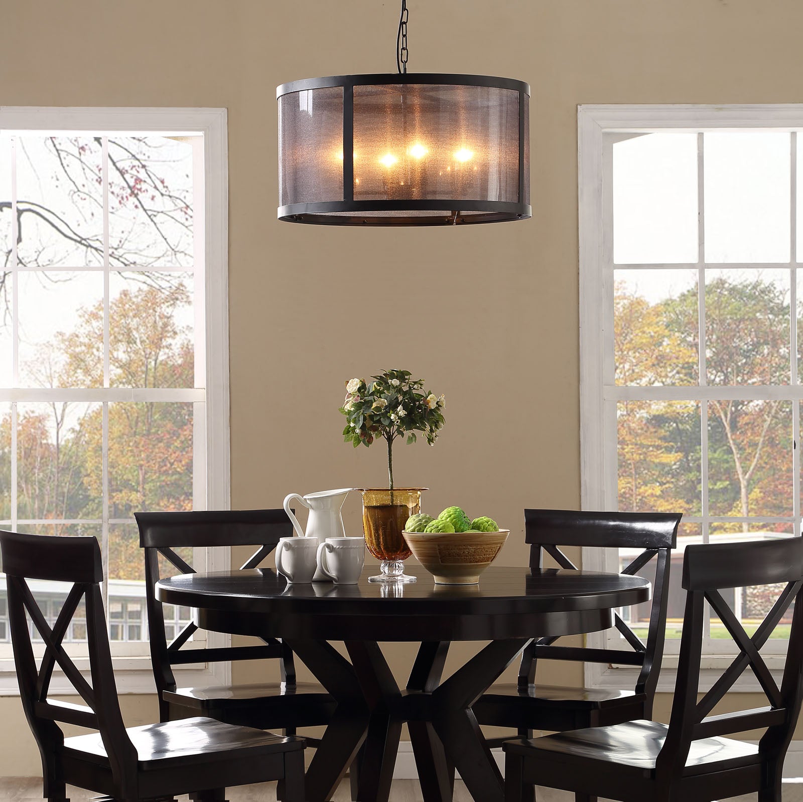 Modway Ceiling Lights - Frost Chandelier Black