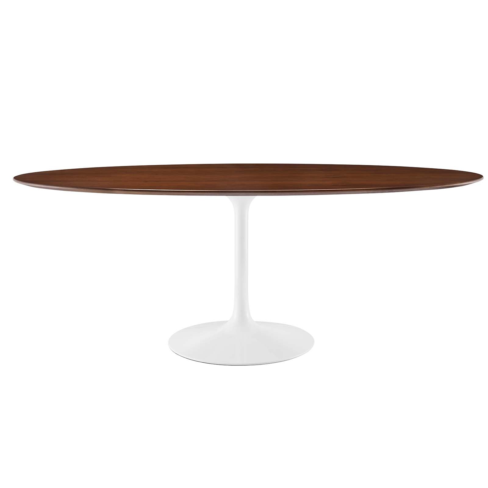 Modway Dining Tables - Lippa 78" Oval Wood Dining Table Walnut