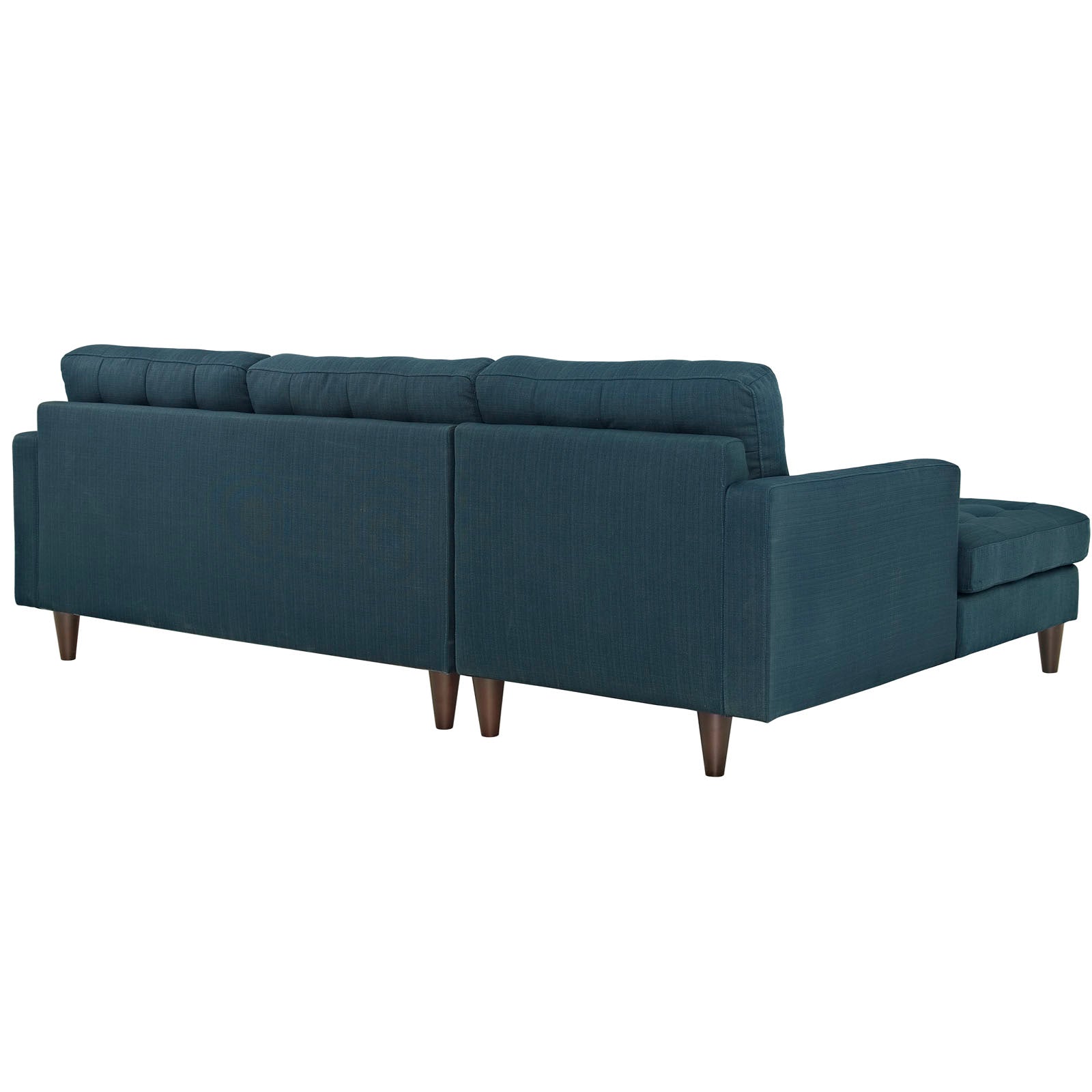 Modway Sectional Sofas - Empress Left-Extended Upholstered Fabric Sectional Sofa Azure