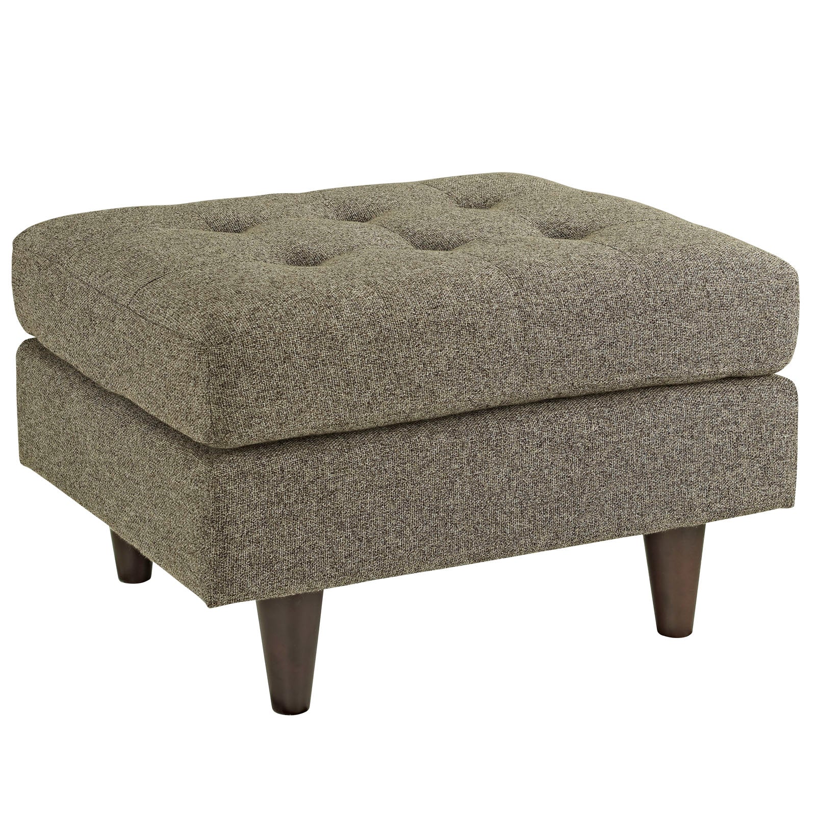 Modway Ottomans & Stools - Empress Upholstered Fabric Ottoman Oatmeal