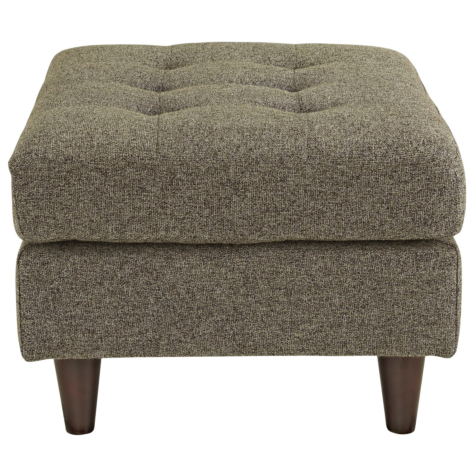 Modway Ottomans & Stools - Empress Upholstered Fabric Ottoman Oatmeal