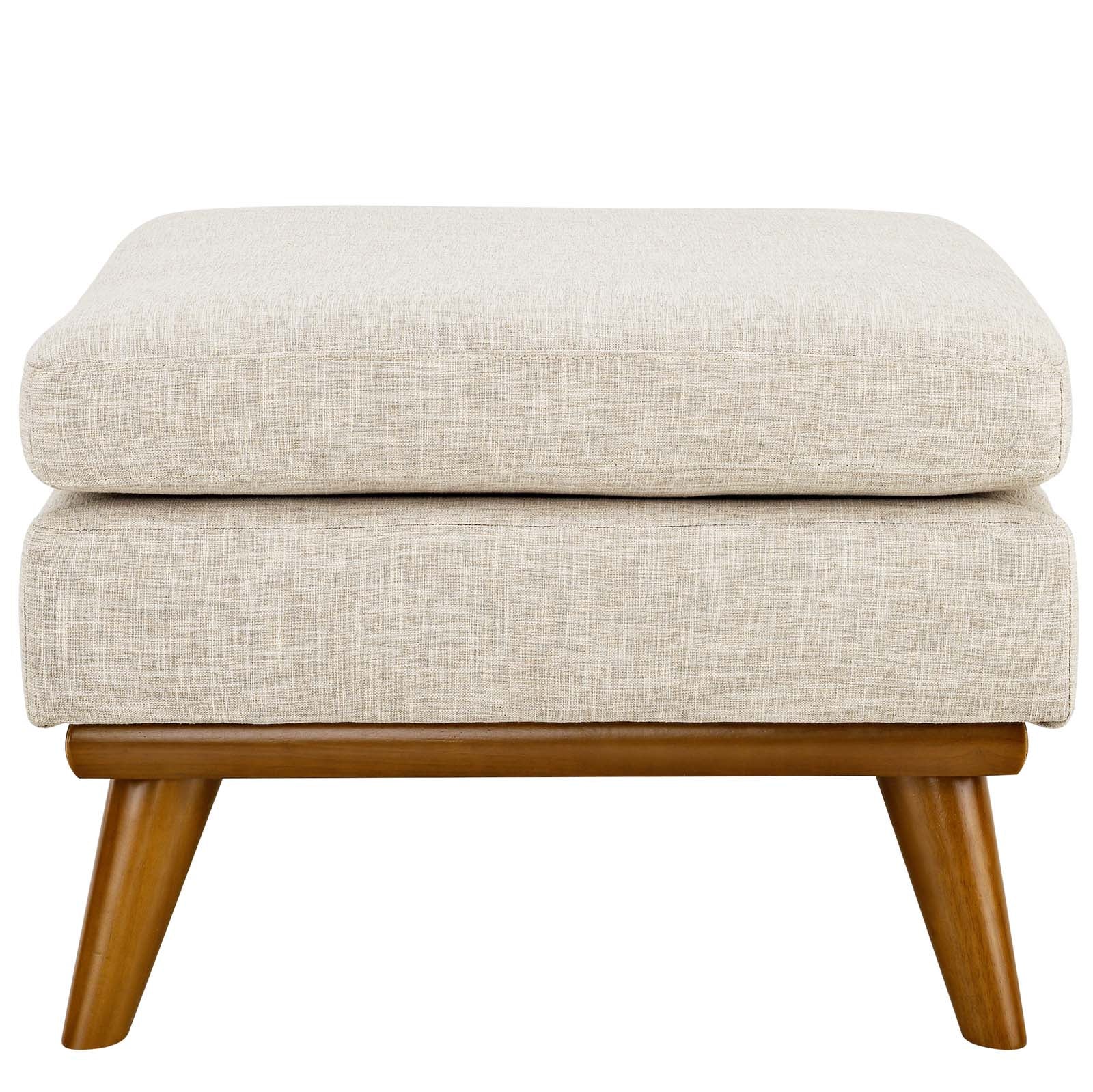 Modway Ottomans & Stools - Engage Upholstered Fabric Ottoman Beige