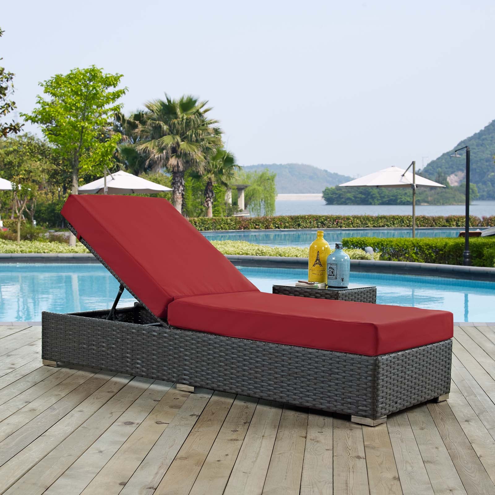 Modway outdoor chaise online lounge