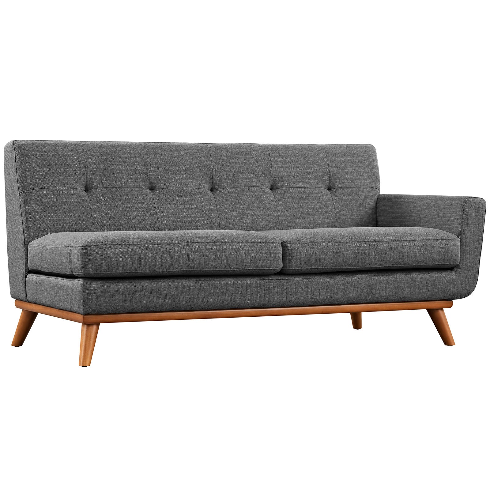 Modway Sectional Sofas - Engage Left Extended Sectional Sofa Gray