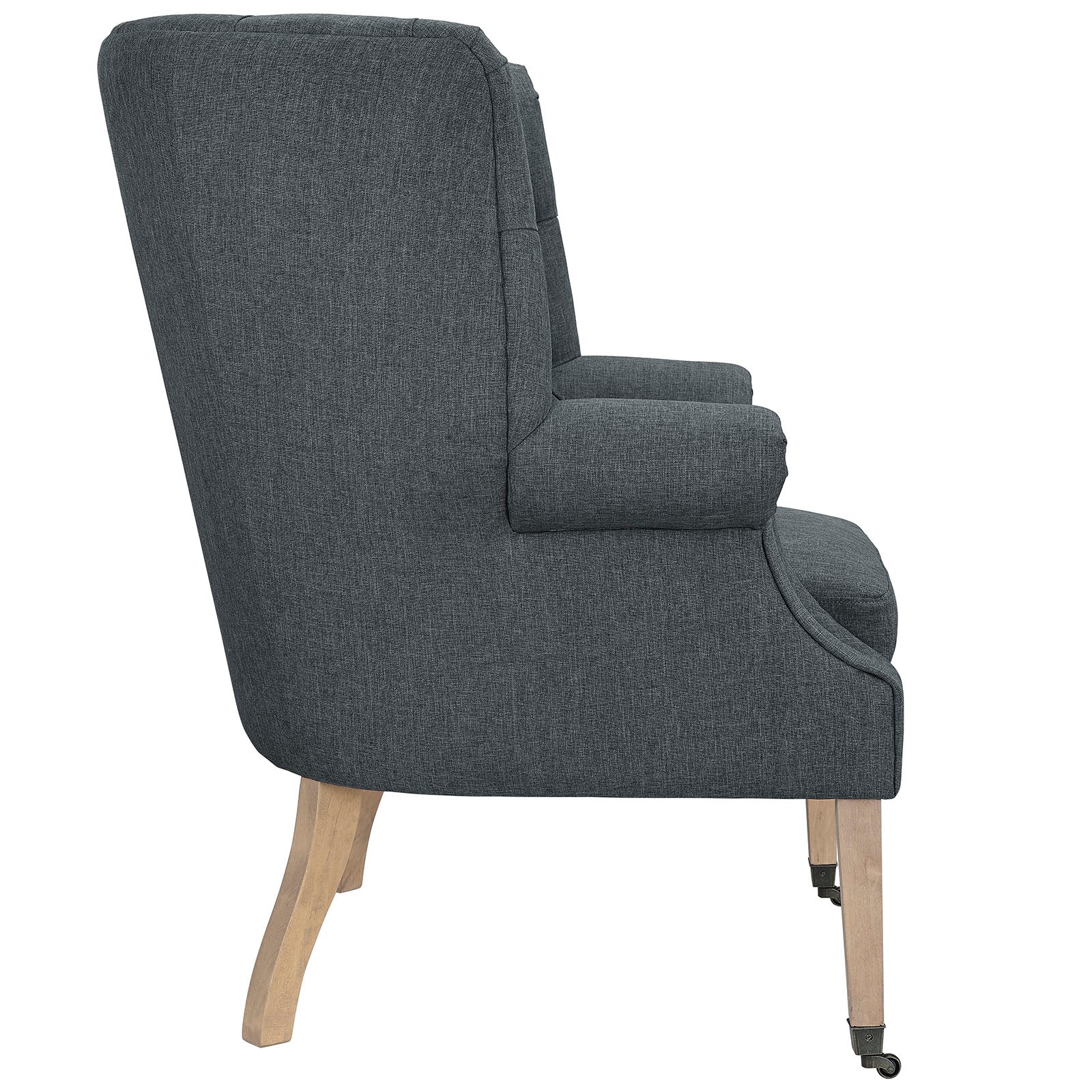 Modway Accent Chairs - Chart Upholstered Fabric Lounge Chair Gray