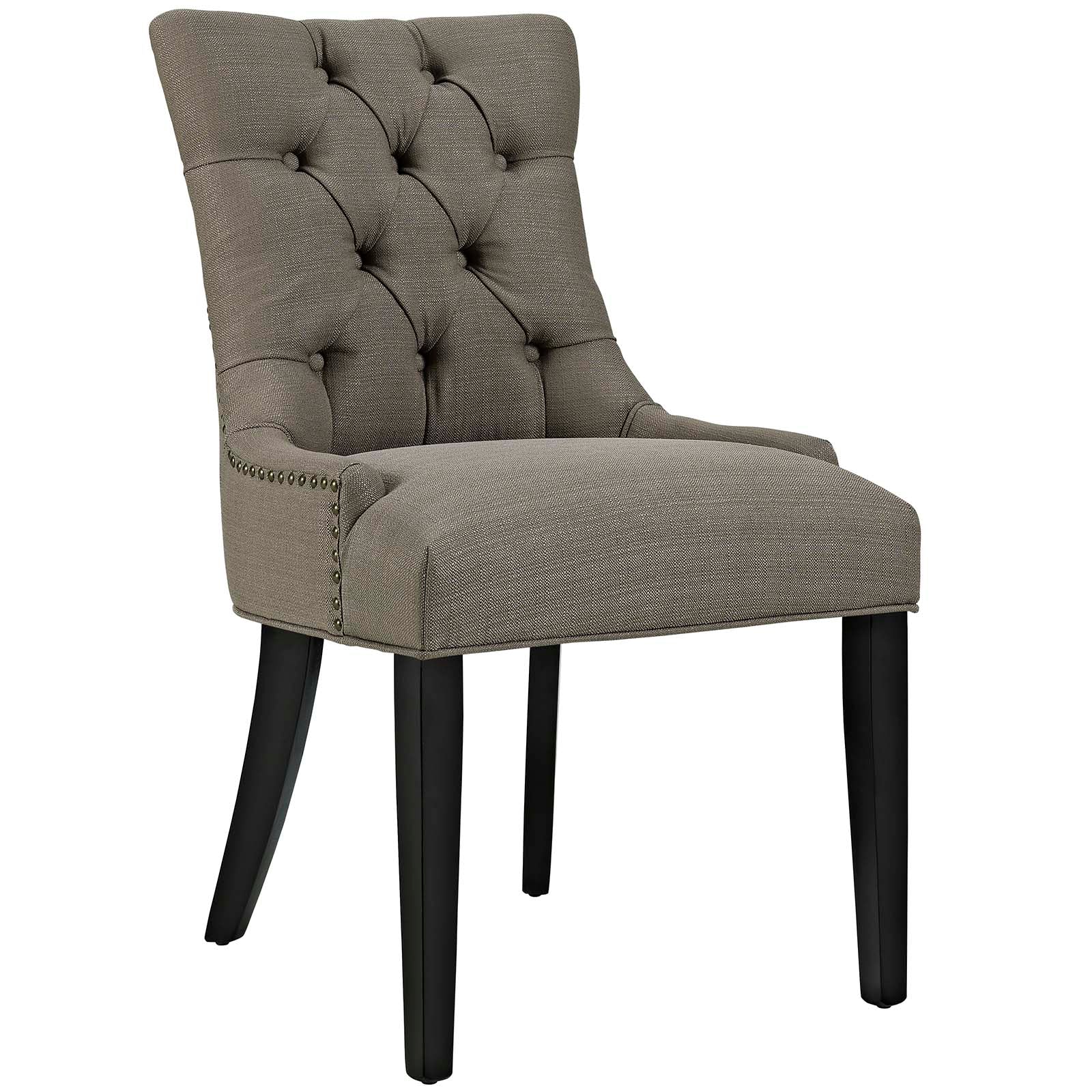 Tufted upholstered side discount chair