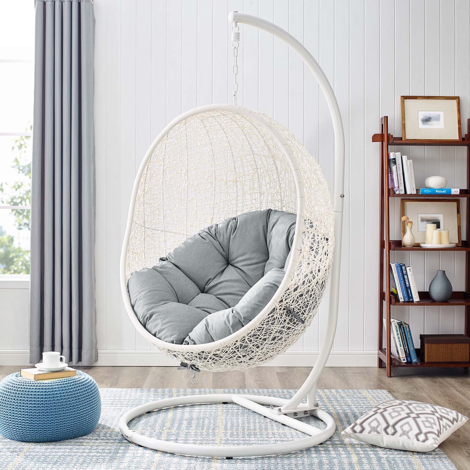 White outdoor swing chair sale