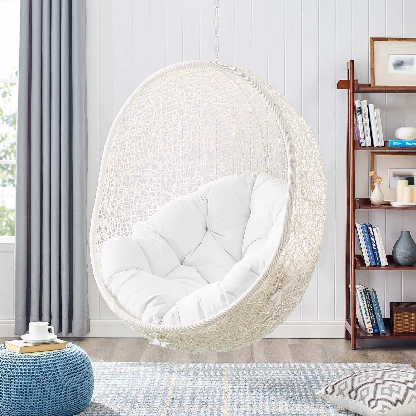 Bedroom swing outlet chair with stand