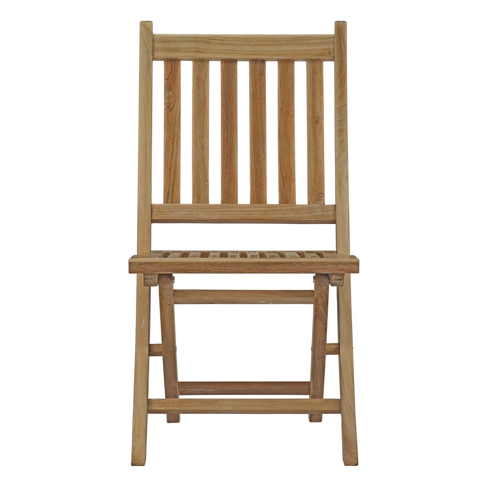 Modway Outdoor Chairs - Marina Outdoor Folding Chair Natural