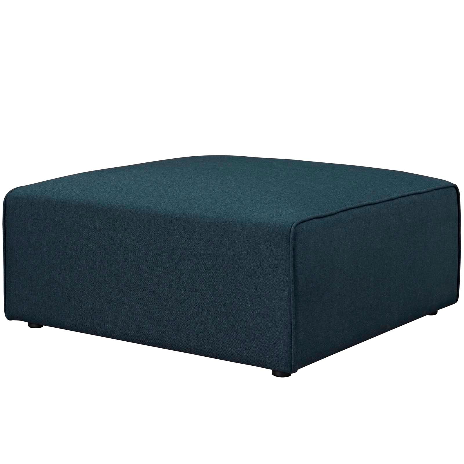 Modway Ottomans & Stools - Mingle Fabric Ottoman Blue