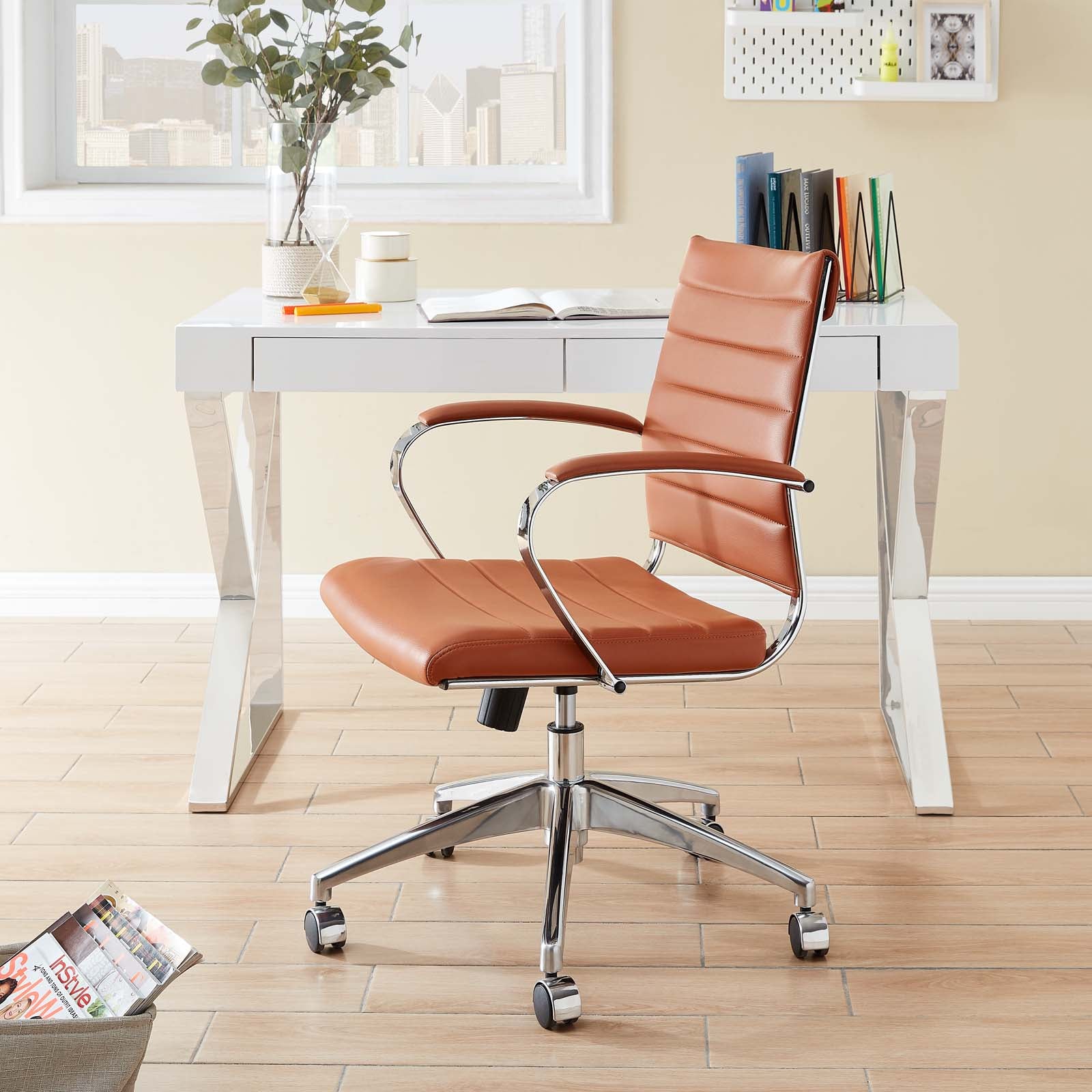 Shop Jive Mid Back Office Chair Terracotta Chairs CasaOne