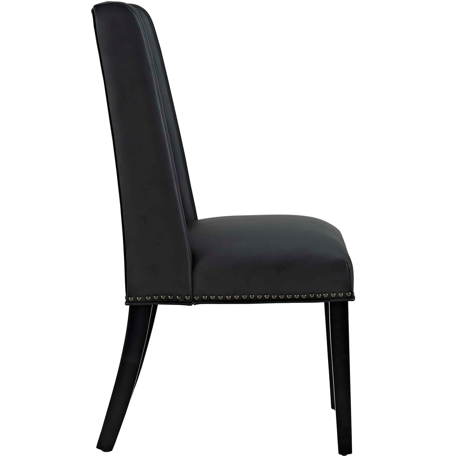 Modway Dining Chairs - Baron Dining Chair Vinyl ( Set of 2 ) Black