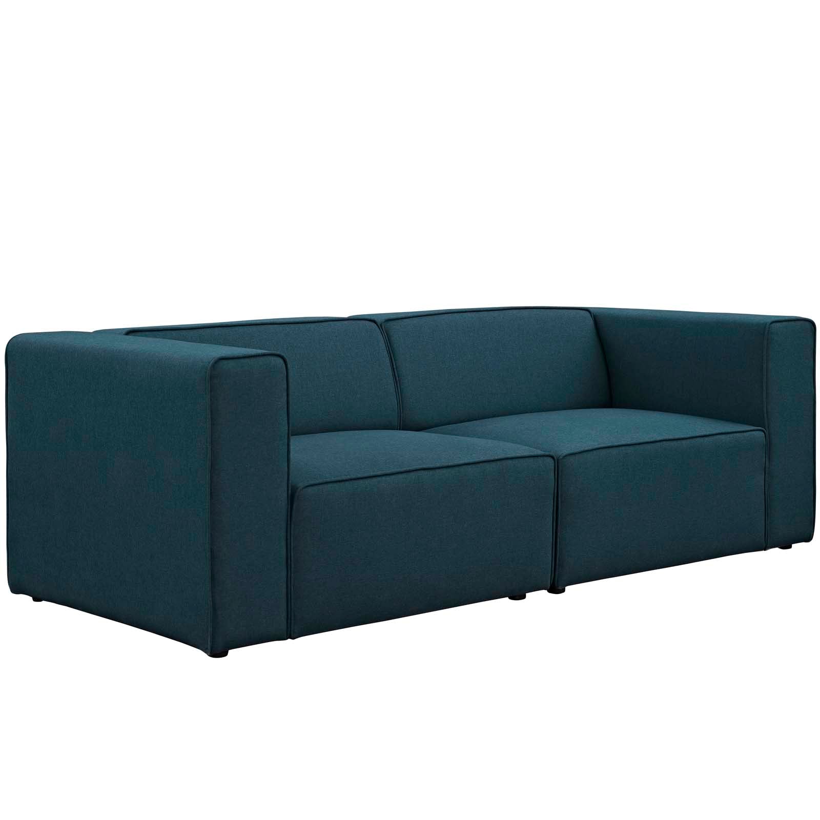 Modway Sectional Sofas - Mingle 2 Piece Upholstered Fabric Sectional Sofa Set