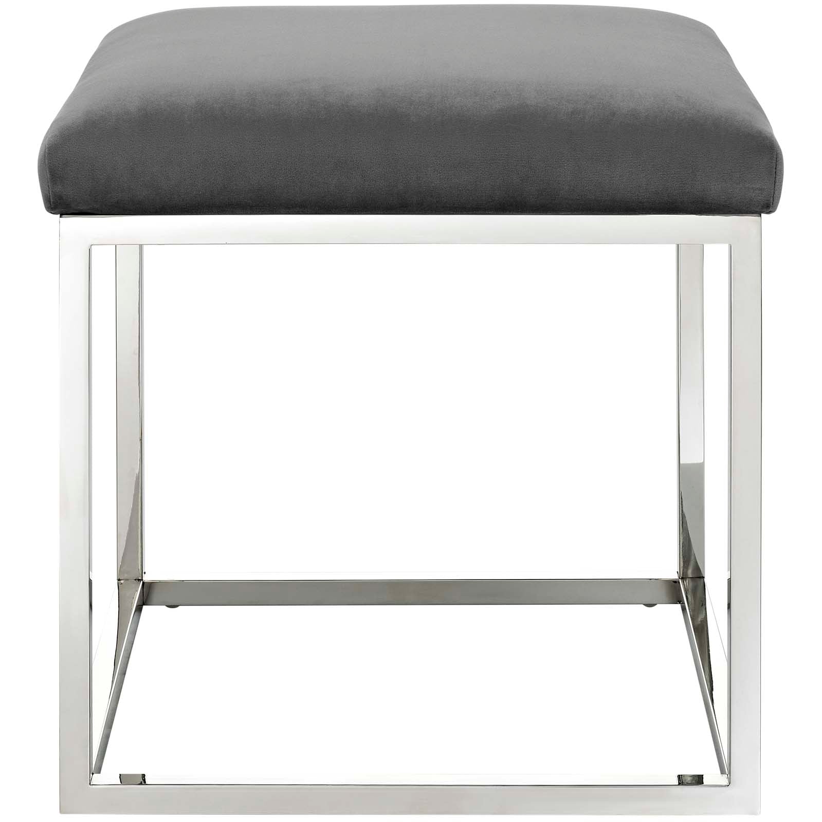 Modway Ottomans & Stools - Anticipate Ottoman Silver & Gray