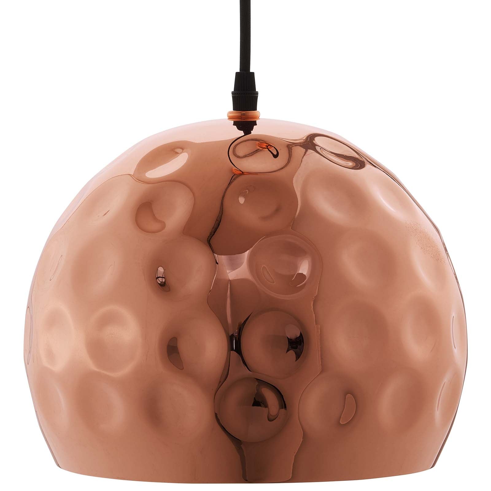 Modway Ceiling Lights - Dimple 10" Half-Sphere Rose Gold Pendant Light Rose Gold