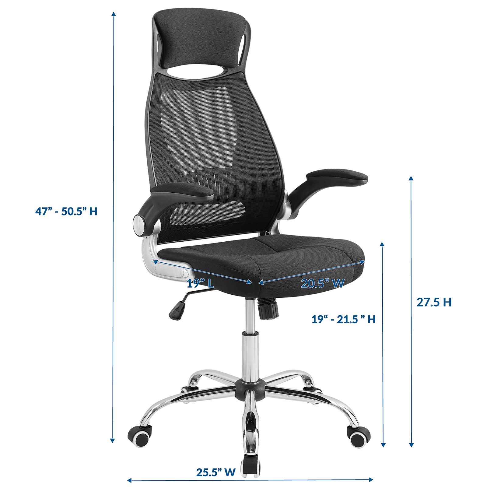 Modway Task Chairs - Expedite Highback Office Chair Black