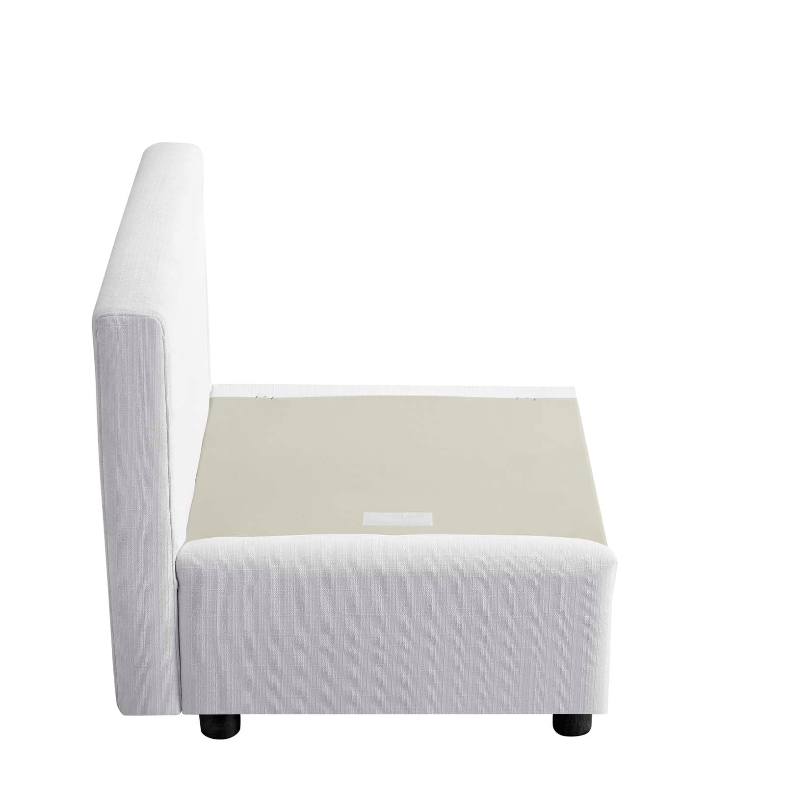 Modway Accent Chairs - Activate Upholstered Fabric Armchair White