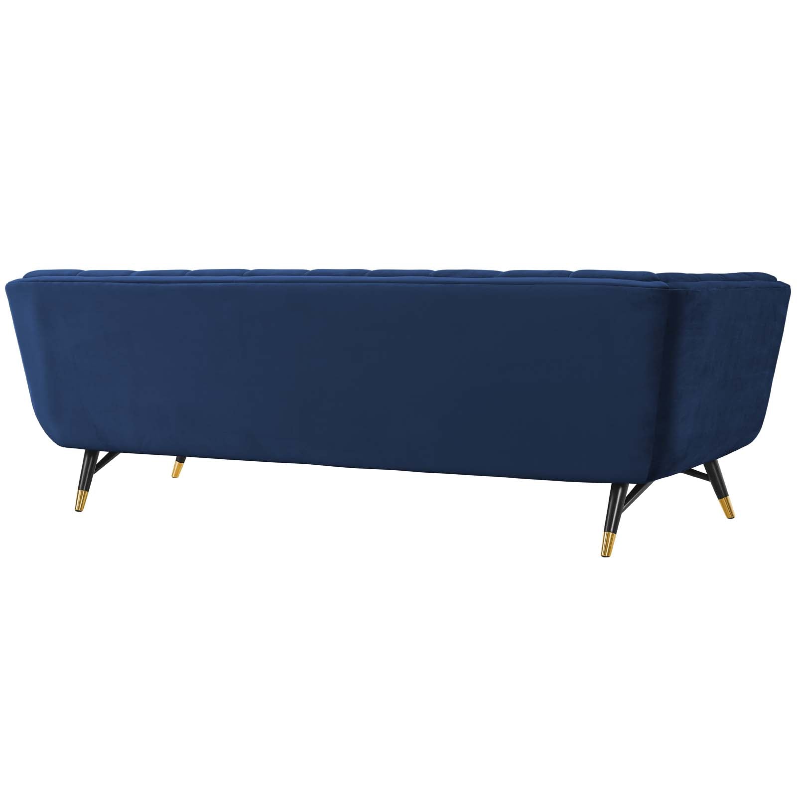 Modway Sofas & Couches - Adept Performance Velvet Sofa Midnight Blue