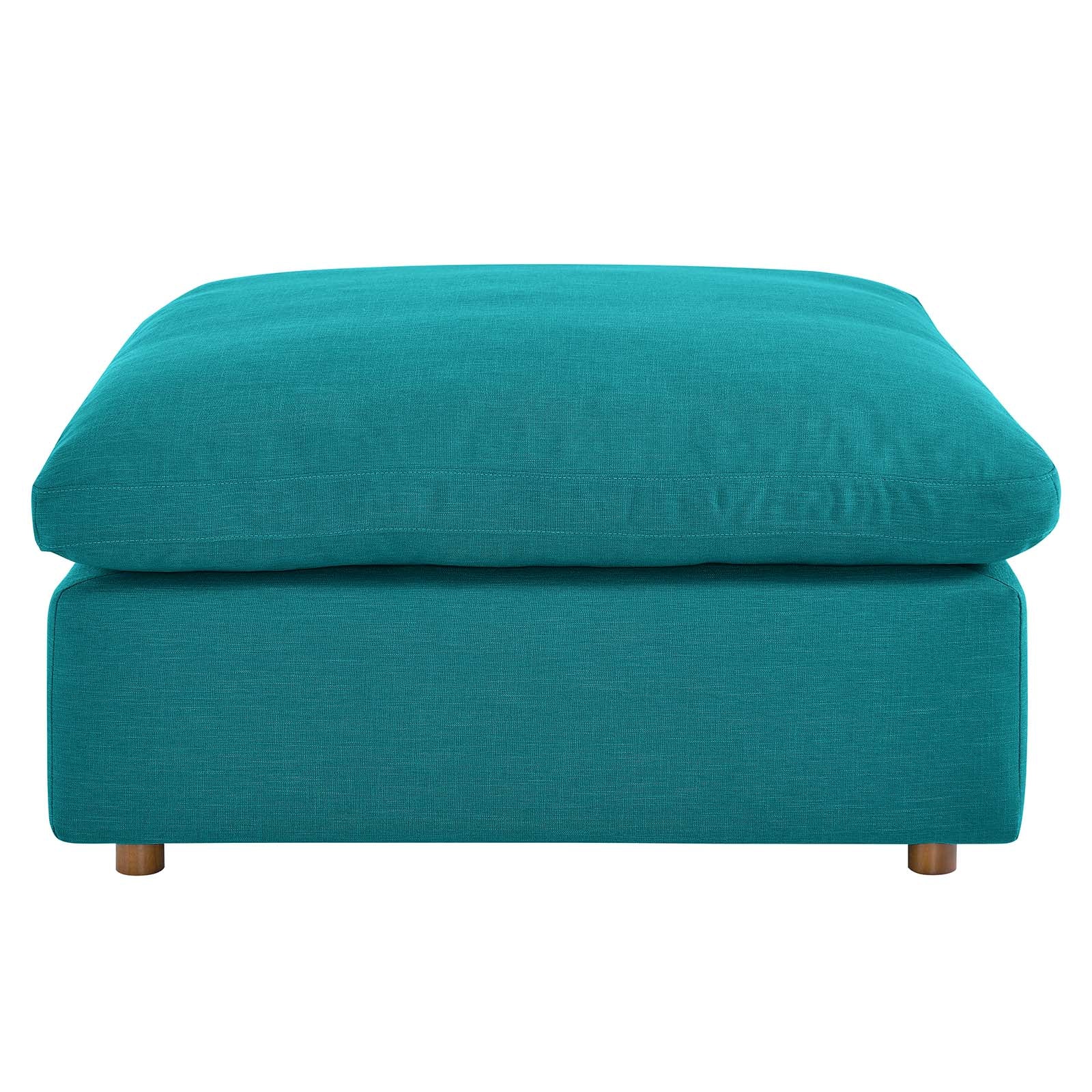 Modway Ottomans & Stools - Commix Down Filled Overstuffed Ottoman Teal