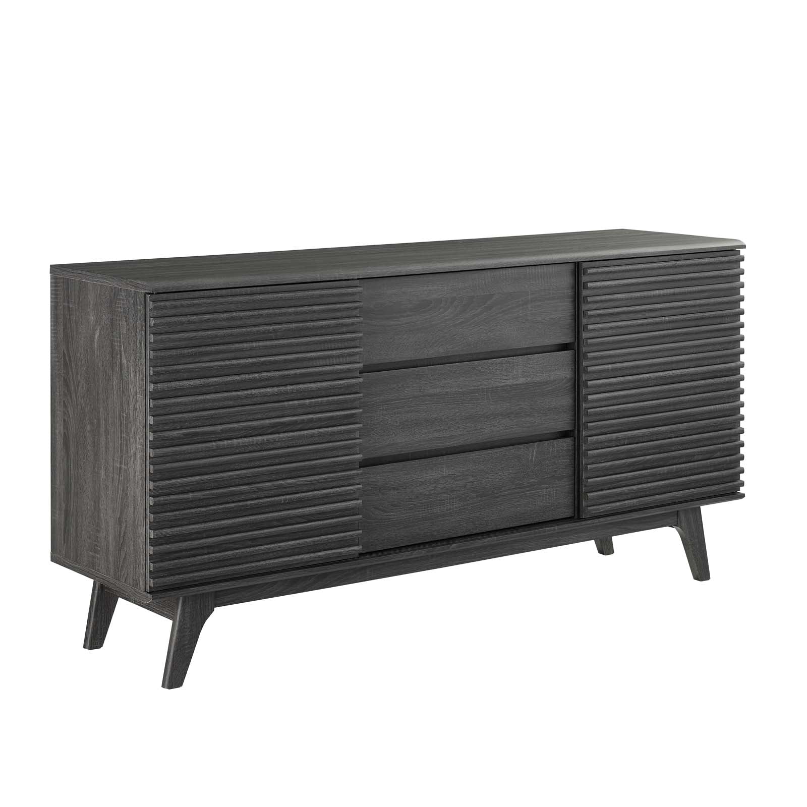 Modway TV & Media Units - Render-63"-Sideboard-Buffet-Table-or-TV-Stand-Charcoal