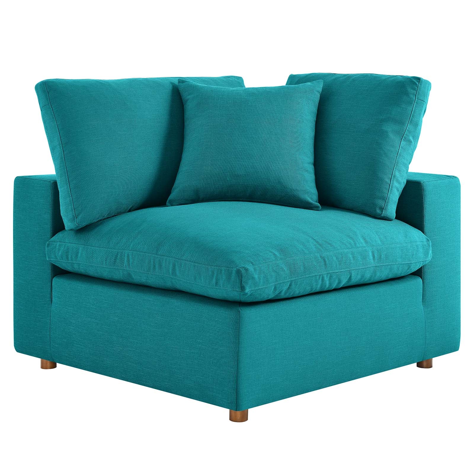 Modway Sectional Sofas - Commix Down Filled Overstuffed 2 Piece Sectional Sofa Set Teal