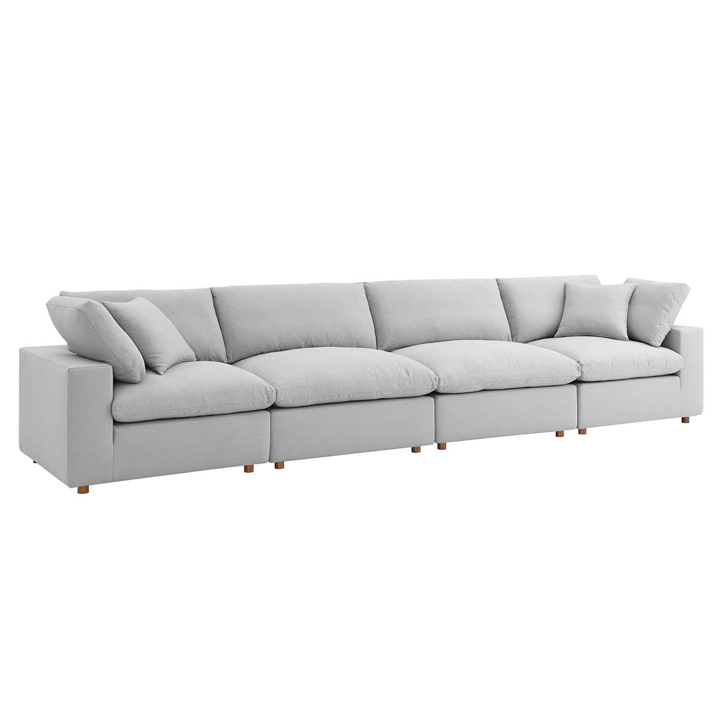 Shop Commix Down Filled Overstuffed 4 Piece Sectional Sofa Set 