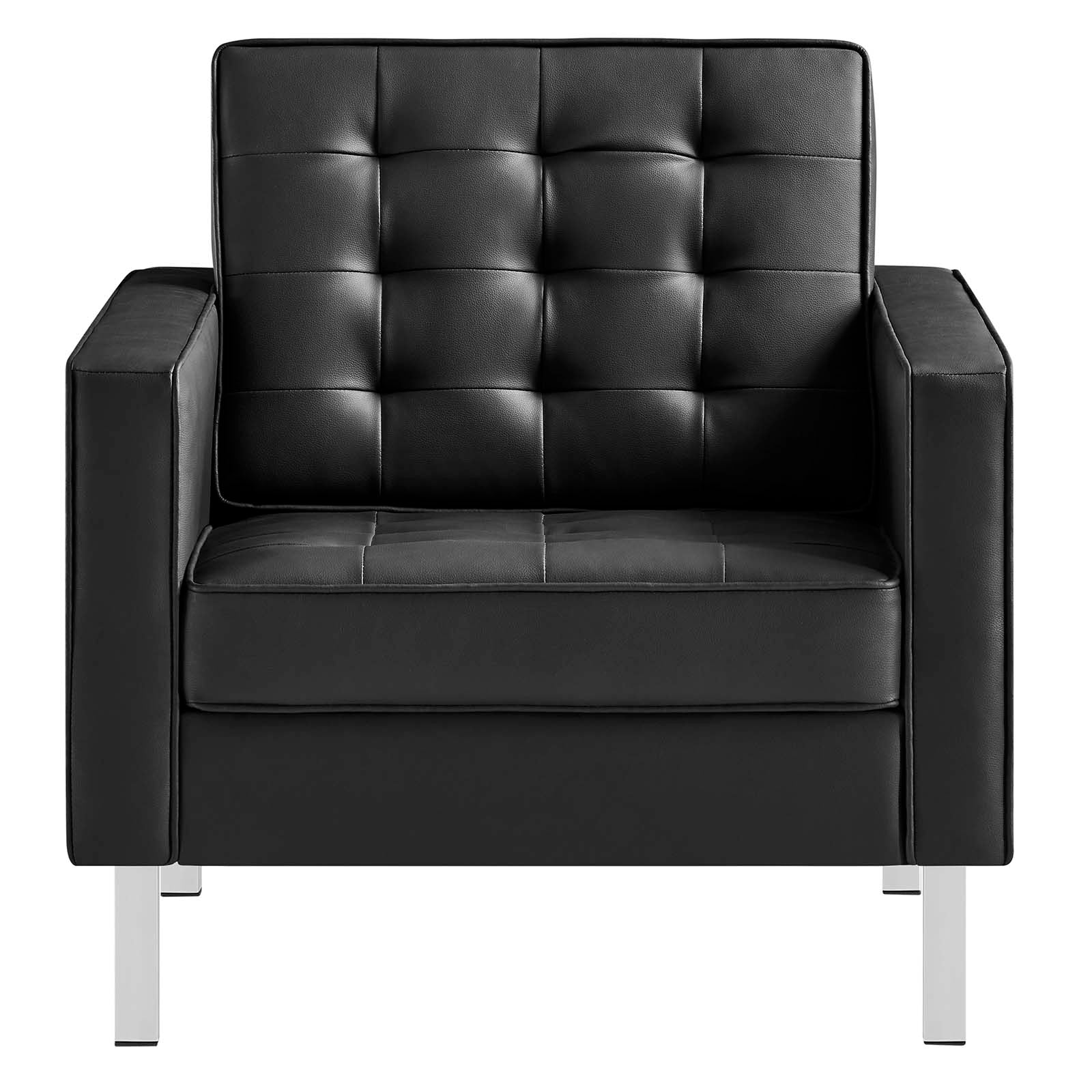 Armchair silver online legs