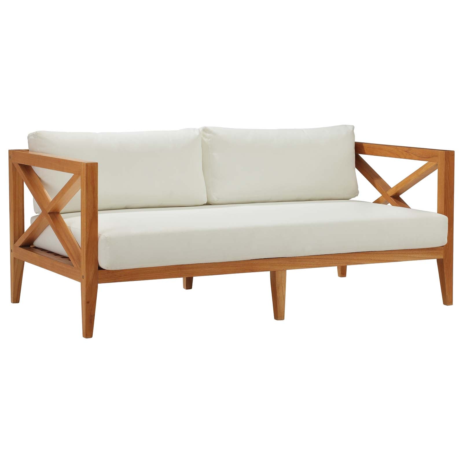 Modway Outdoor Sofas - Northlake Outdoor Sofa Natural & White