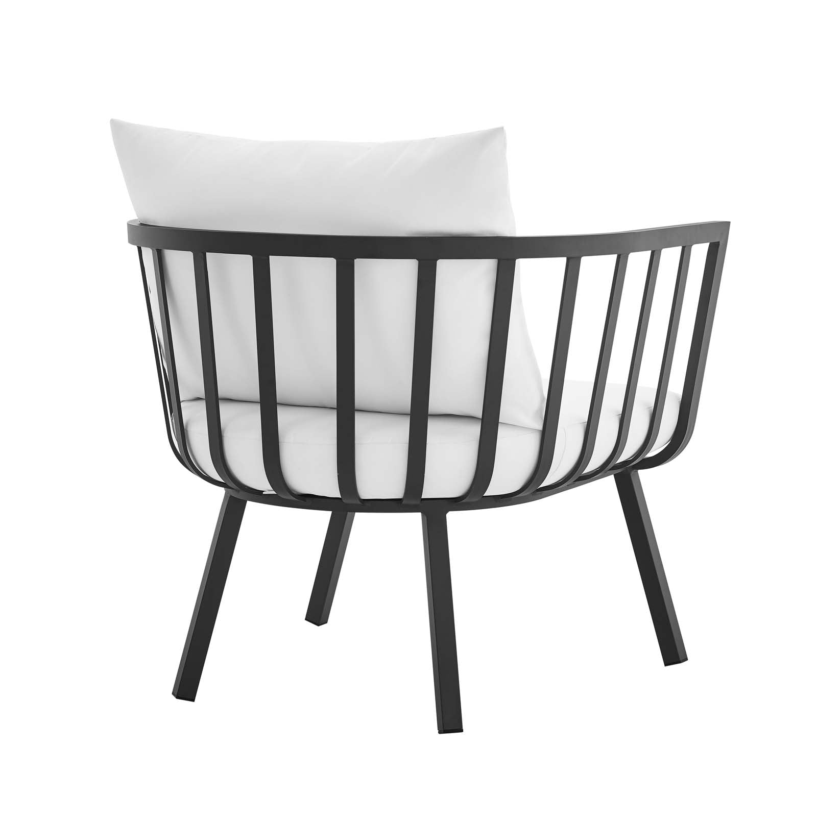 Modway Outdoor Chairs - Riverside Outdoor Armchair Gray & White