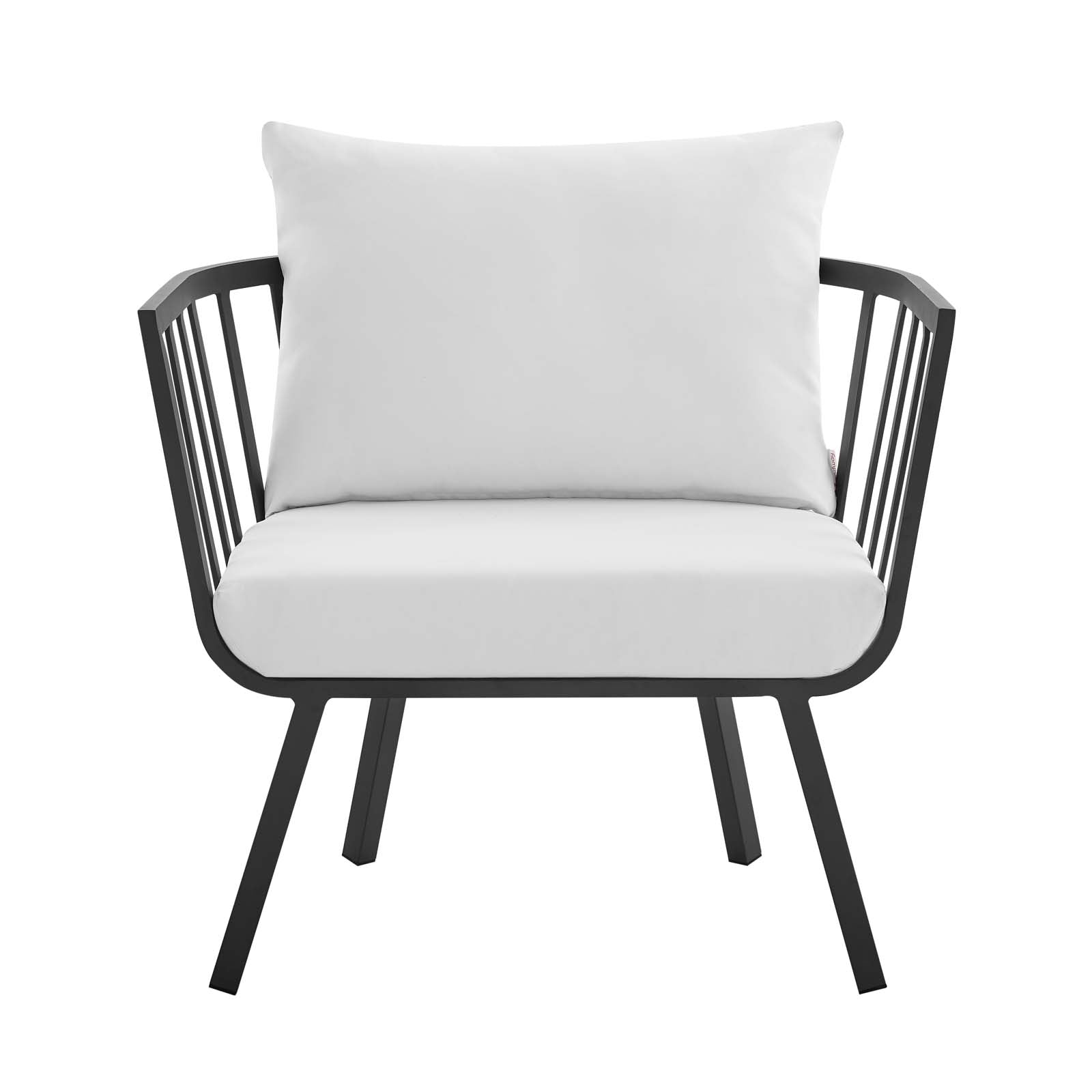 Modway Outdoor Chairs - Riverside Outdoor Armchair Gray & White