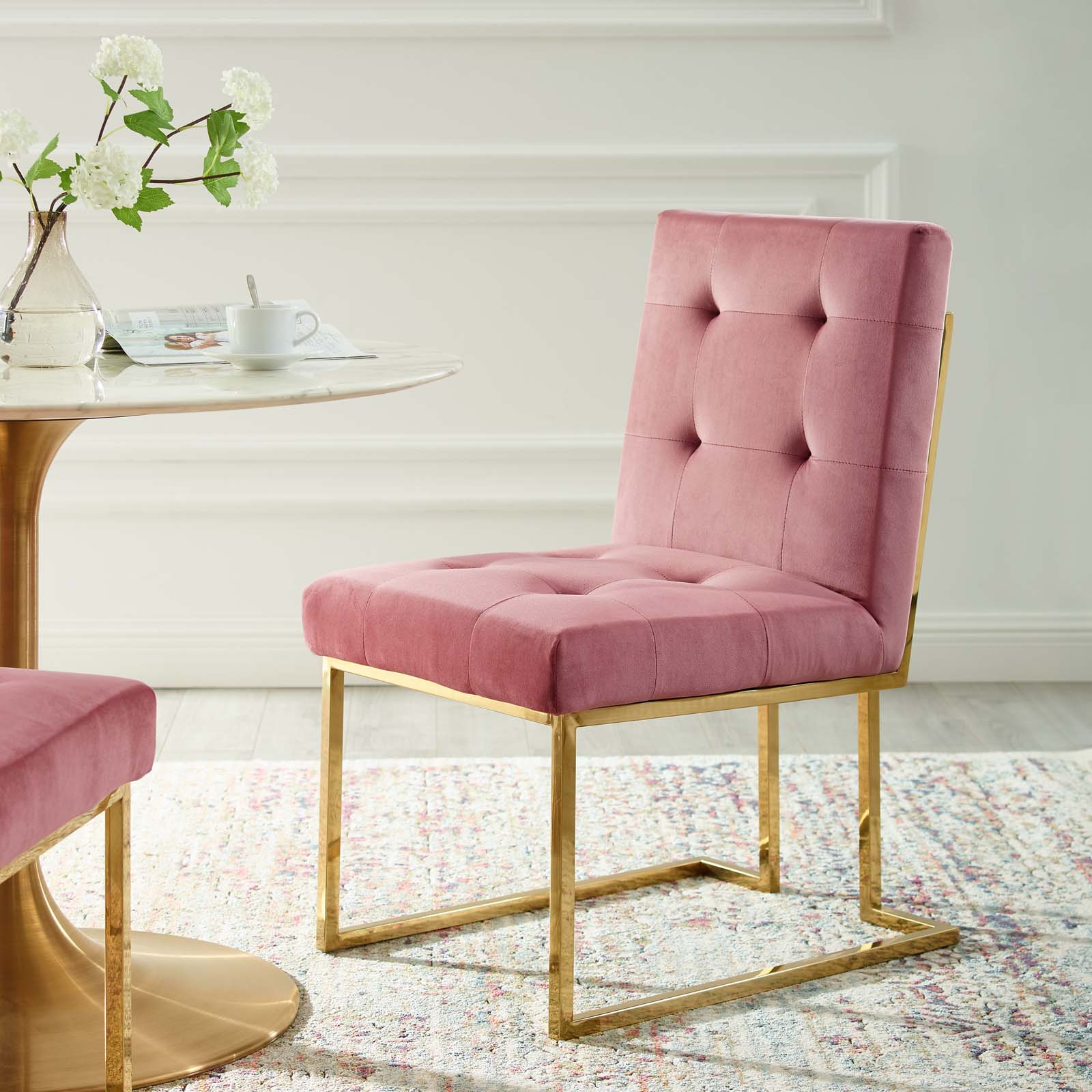 Dusty rose dining online chair