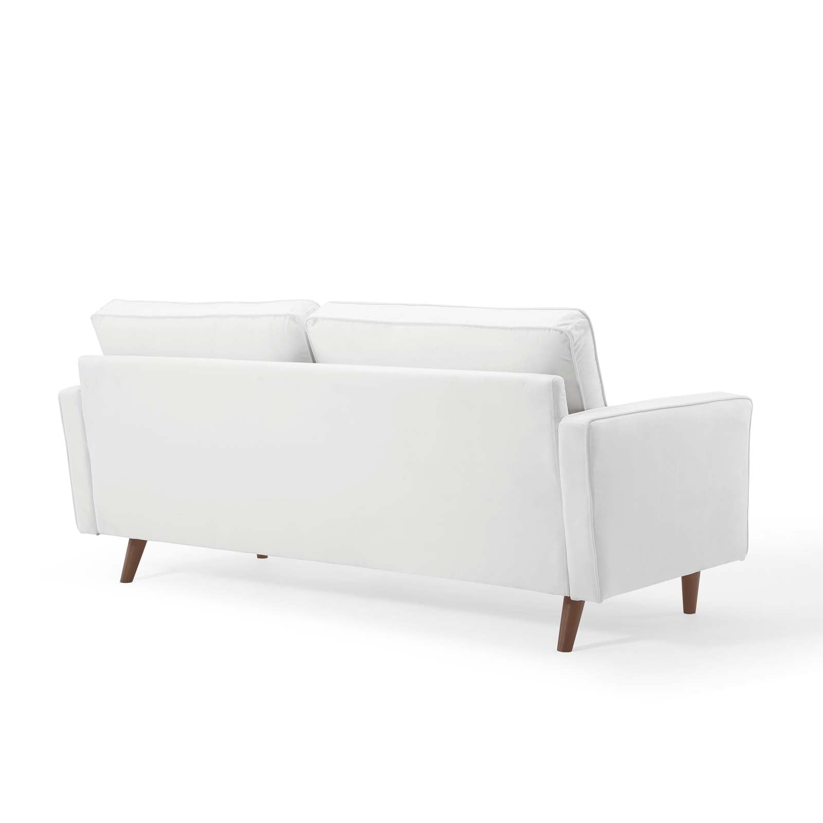 Modway Sofas & Couches - Valour Performance Velvet Sofa White